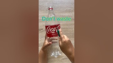Recycle the coke bottle/ bottle craft idea 💡 #shorts #bottlecraft #shortsfeed