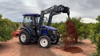 TRIDENT tractor with implements show