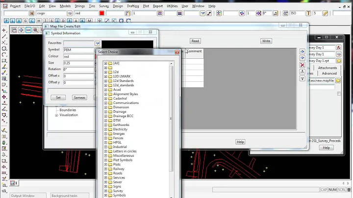 12d Model Survey - 7.0 Editing The Mapfile and Applying The Mapfile