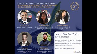 CEMS APAC Virtual Panel Discussion: Sustainable Development post-Covid
