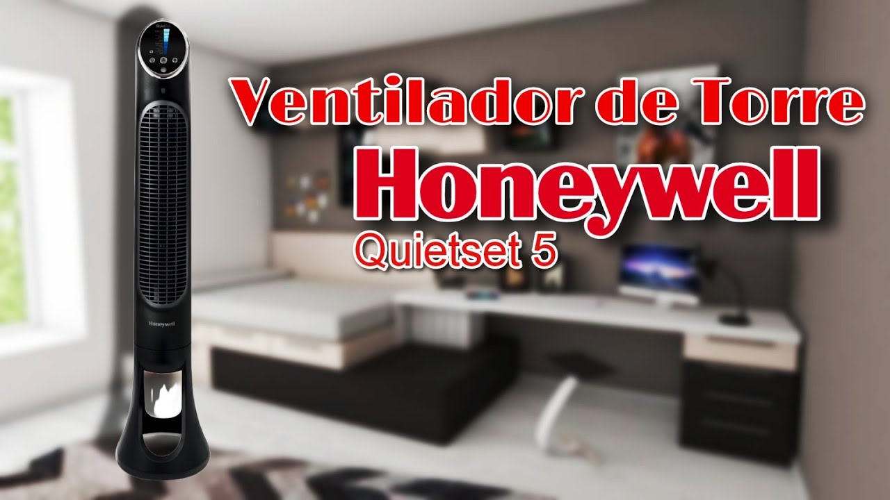 Ventilador de Torre Honeywell Quietset 5 Para Hogar y Oficina