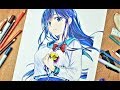 Drawing Anime Girl - Sanshokuin(三色院菫子)ORESUKI