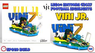 Building the new LEGO® Editions 43027 Football Highlights - Vini Jr.