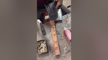 Installation process of kitchen knife handle rivets