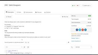 LeetCode Valid Anagram (Part 6/8)