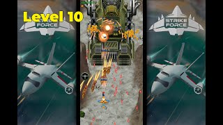 Strike Force 1945 War | Level 10 | Tank Boss | Gameplay screenshot 2