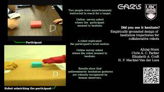 Did you see it hesitate IROS 2011 Presentation