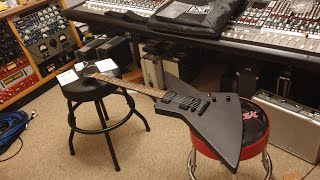 ESP Edwards Explorer Made In Japan Seymour Duncan Blackout Pickups Up Close Guitar Video Review
