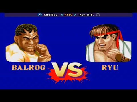 Fightcade 👊 Street Fighter 2: Hyper Fighting 👊🏾 ChoiBoy 🇺🇸 Vs KOR_R.S 🇰🇷 FT10 👊