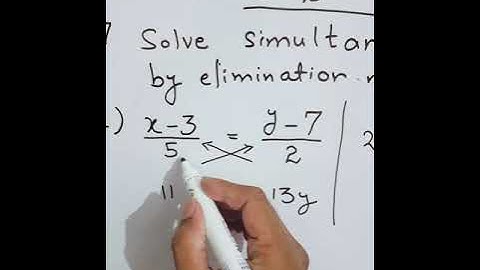 Simultaneous Eq. D2-Maths Ex. 2E QNo.7 (d)