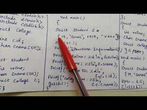 Nested Structure - Programming in 'C'