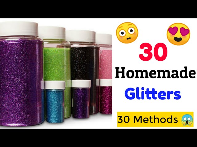DIY : Homemade Glitter Powder Making • glitter powder making at