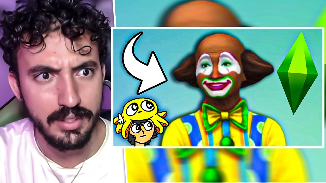 a vida do palhaço caçarola no the sims - Saiko | Leozin React