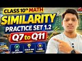 Class 10th Maharashtra #math Similarly# practice set 1.2 #Q7 to Q 11 full complete #