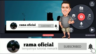 Cara membuat animasi tombol subscribe dan lonceng di hp android |tutorial kinemaster