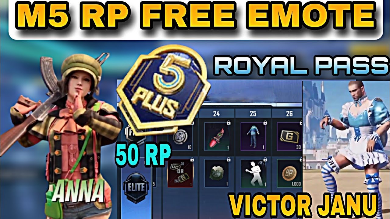 M5 Royal Pass Free Emote Is Here | C1S3 ROYALPASS M5/M6 1 TO 50RP REWARDS | M5 TIER REWARDS | BGMI