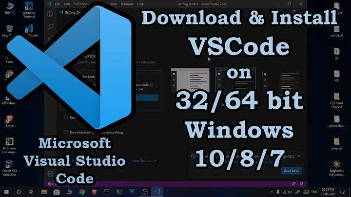 Download and Install latest version of Microsoft Visual Studio Code on 32 and 64 Bit Windows 10/8/7