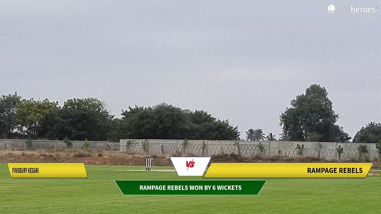 Rampage Rebels vs Finsbury Kesari live cricket match | Finsbury Premier League- Season 3 live - Chan