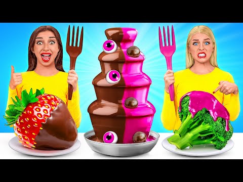 チョコレートファウンテンチャレンジ | 甘いものばかり食べて24時間 TeenDO Challenge