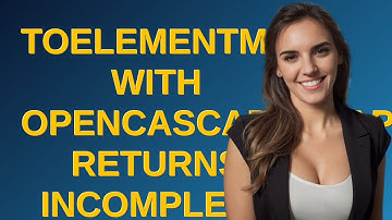 Mathematica: ToElementMesh with OpenCascadeShape returns incomplete region