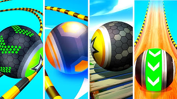 Going Balls vs Action Balls vs Rollance vs Fast Ball Jump - All level gameplay Android, IOS