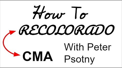 How to do a CMA using RECOLORADO w Peter Psotny