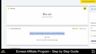 Exness Affiliate Program   Step by Step Guide