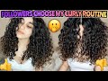 I LET MY FOLLOWERS CHOOSE MY CURLY HAIR ROUTINE!!! (3A/3B Curls)