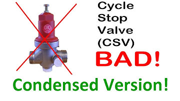 Cycle Stop Valves ARE BAD for pressure tank systems! CONDENSED VERSION!