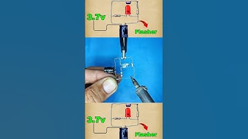 3.7v Led Flasher Circuit #ledflasher #shorts #sselectronics