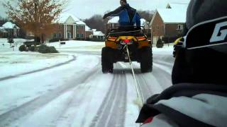4-Wheeler Sledding Southern Style