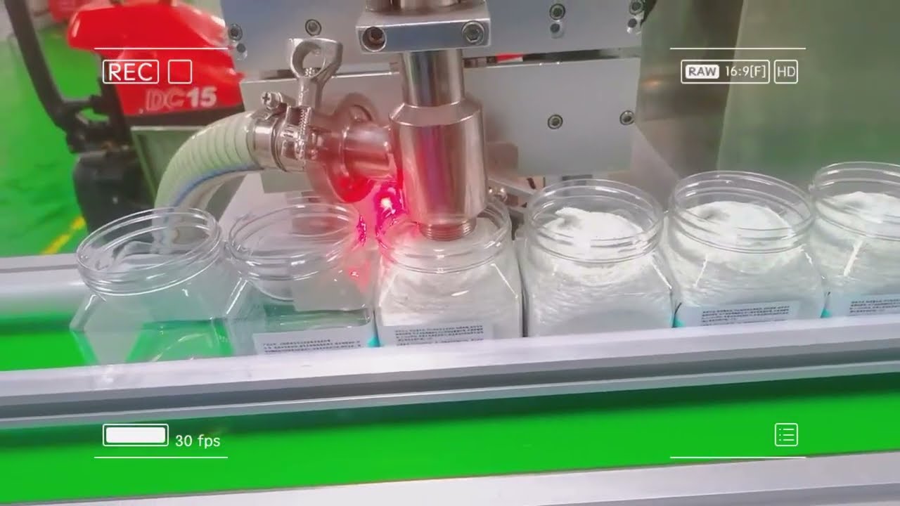 plastic jar filling machine for bath salt 