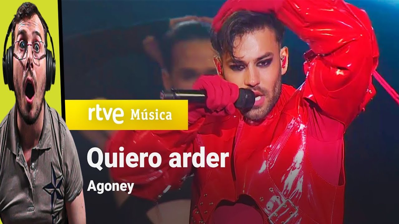 Italiano reacciona a Agoney – “Quiero arder” | Benidorm Fest 2023 | Primera Semifinal