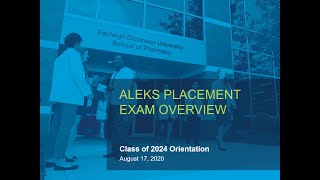 New Student Orientation 2020: ALEKS Math Placement Overview