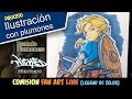 LINK (Legend of Zelda) dibujo FANART con marcadores Wicked markers