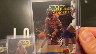 Michael Jordan cards - 1996 Topps NBA Stars #124 (base + refractor like + actual refractor)