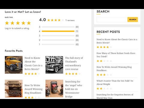 Amplify User Engagement with the WP Post Author Post Rating System 🌟📝