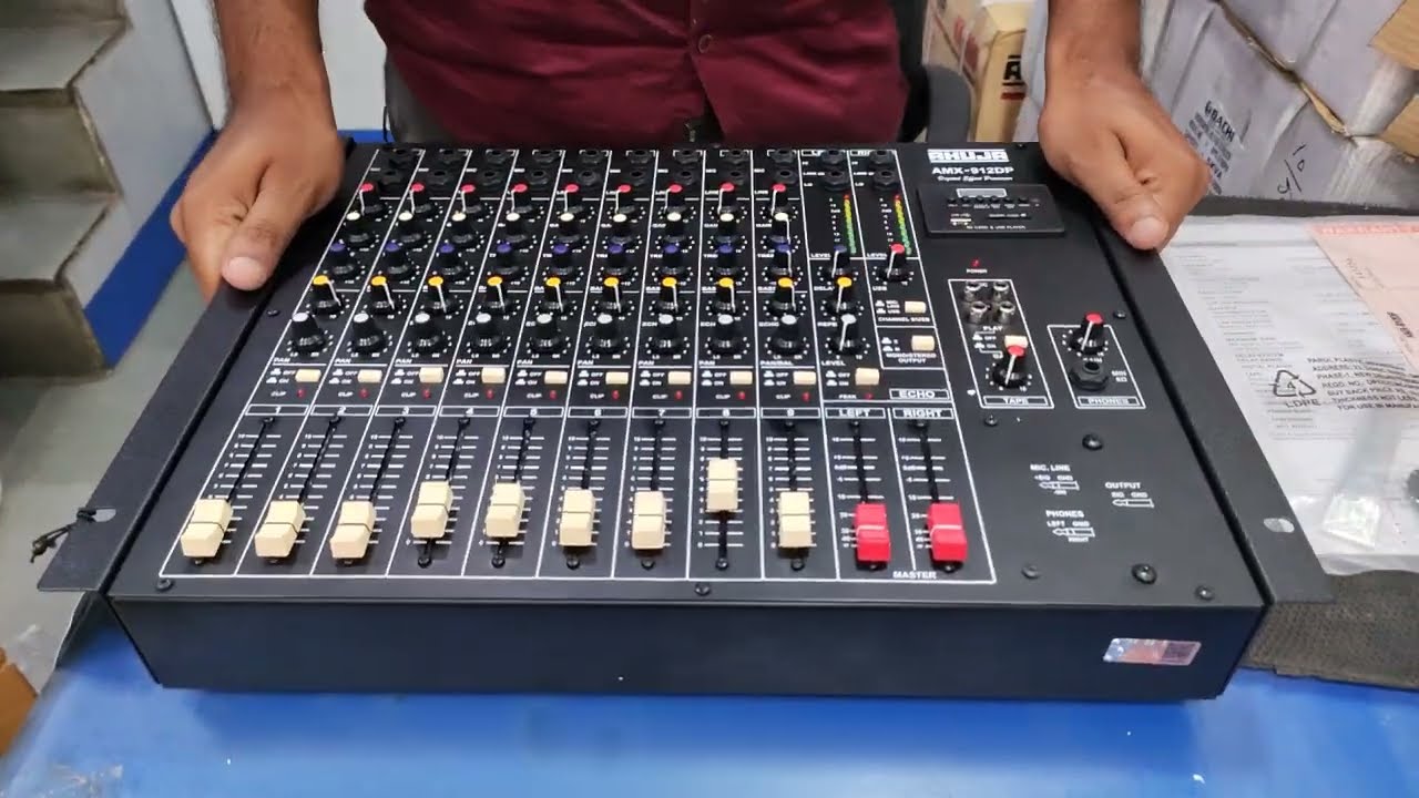 Ahuja Audio Mixer AMX-912DP 9 Channel Mixer
