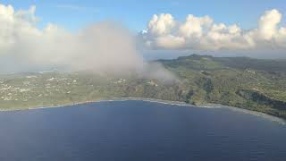 United flight 824, Saipan (SPN) to Tokyo Narita (NRT) take off on April 12, 2023