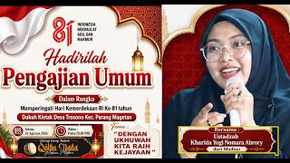 LIVE NGAJI BARENG BERSAMA USTADZAH ' KHARIDA YOGI NOMARE .A //18 AGUSTUS 2026 //KLETAK TROSONO-PRG
