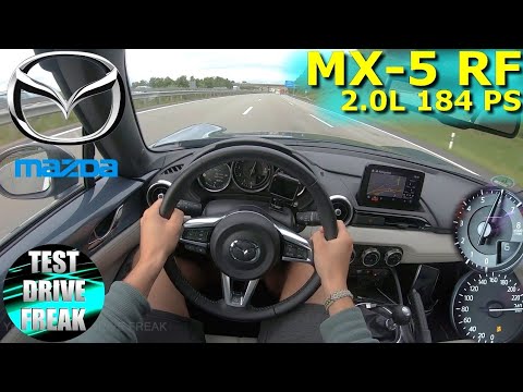 Youtube 2021 Mazda MX-5 RF Ad ́vantage Design SKYACTIV-G 2.0 i-Eloop 184 PS TOP SPEED AUTOBAHN DRIVE POV thumb