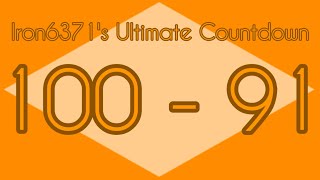 Iron6371's Ultimate Countdown 100-91 