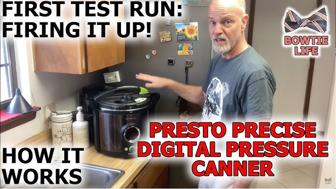 Presto 12 Qt Black Stainless Steel Digital Pressure Canner Cooker Electric  -(B19 