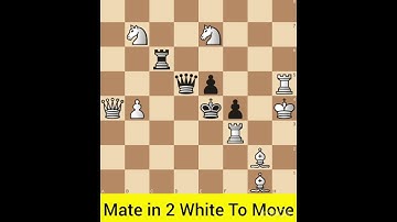Solved Chess Puzzle-492. Find Checkmate in 2 Moves For White #chess #chesscom #checkmateintwo