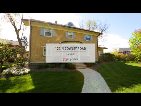123 N Cowley Road, Riverside, IL home video tour