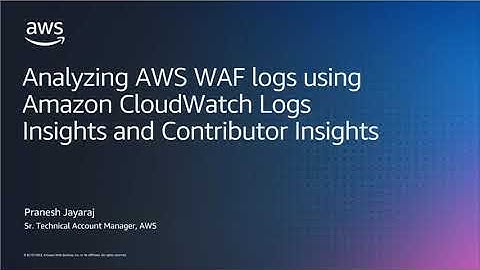 Analyzing AWS WAF logs using Amazon CloudWatch Logs Insights and Contributor Insights