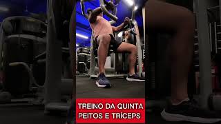 MUSCULAÇÃO Treino da quinta feira.Peitos e tríceps.Play no treinos #musculacao #guaruja #smartfit