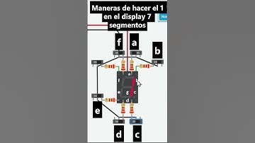 Display 7 segmentos mostral el numero 1 | Increíble componente #diy #motivation