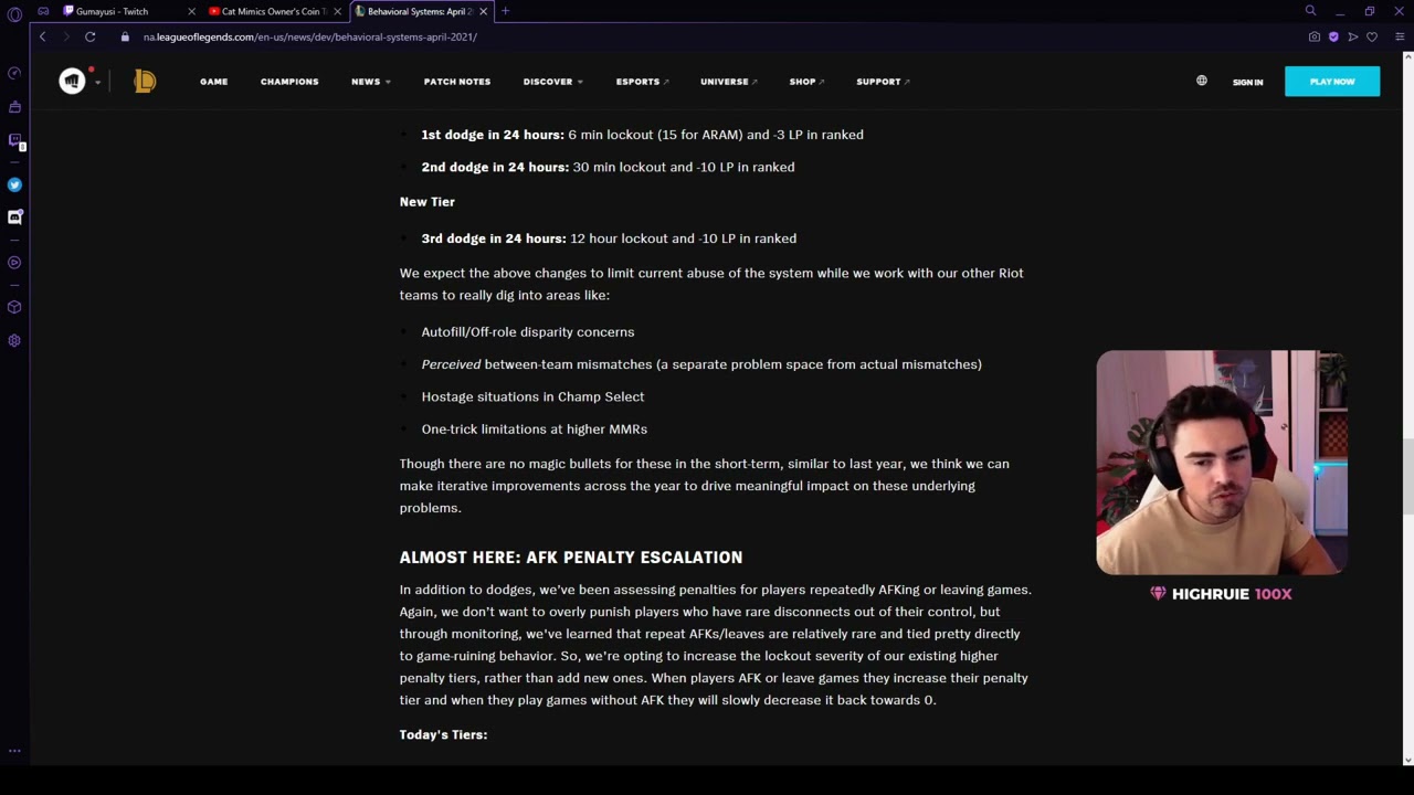 Midbeast explains the problem with dodging penalties YouTube