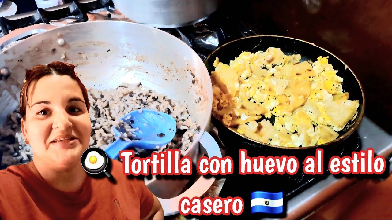 Tortilla con huevo al estilo casero 😋